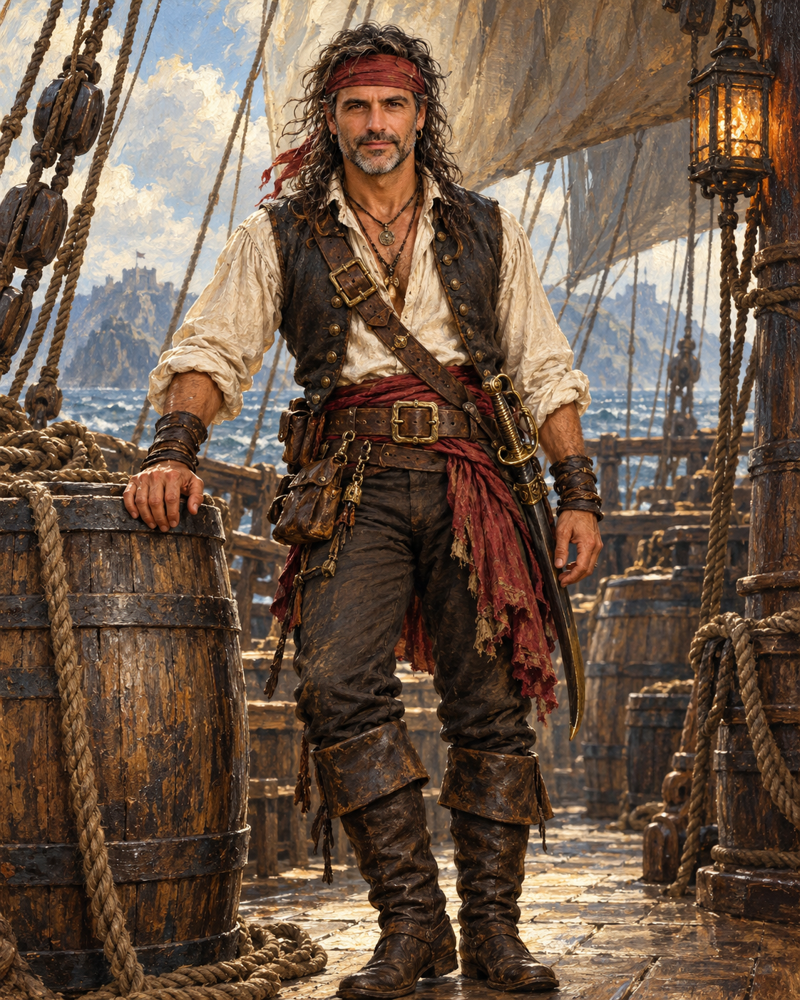 Fearless Pirate Adventurer