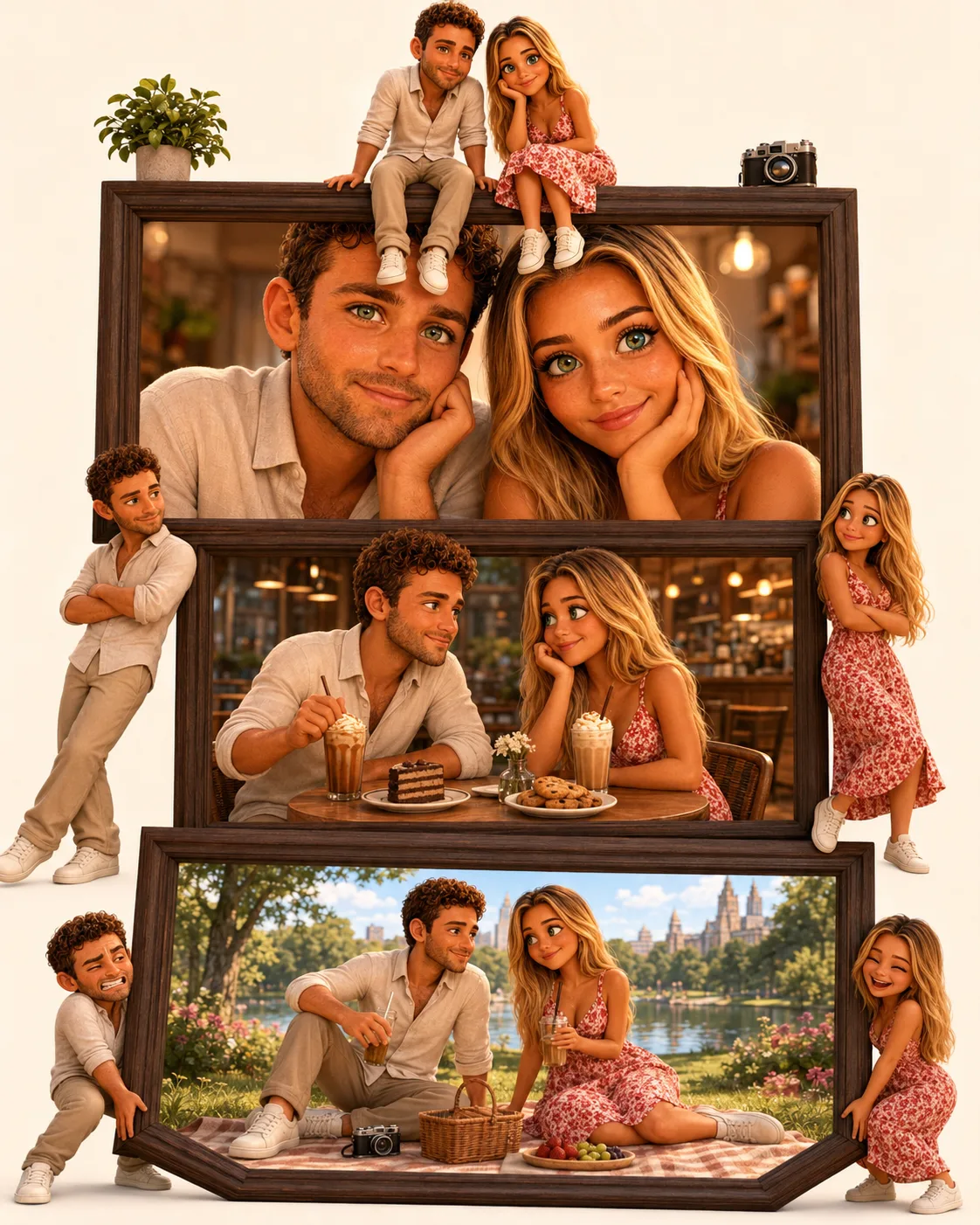 Pixar-inspired Couple