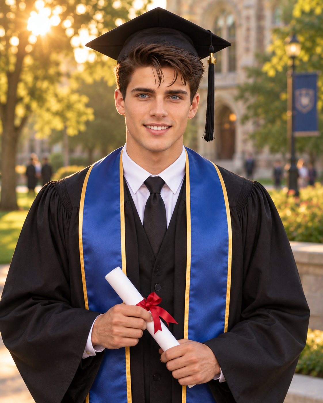 Golden Hour Graduation Portrait