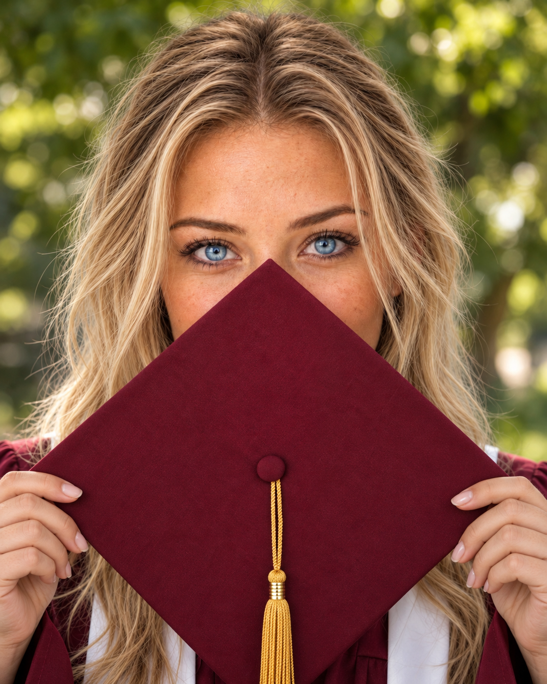 Graduation Eyes Behind the Cap