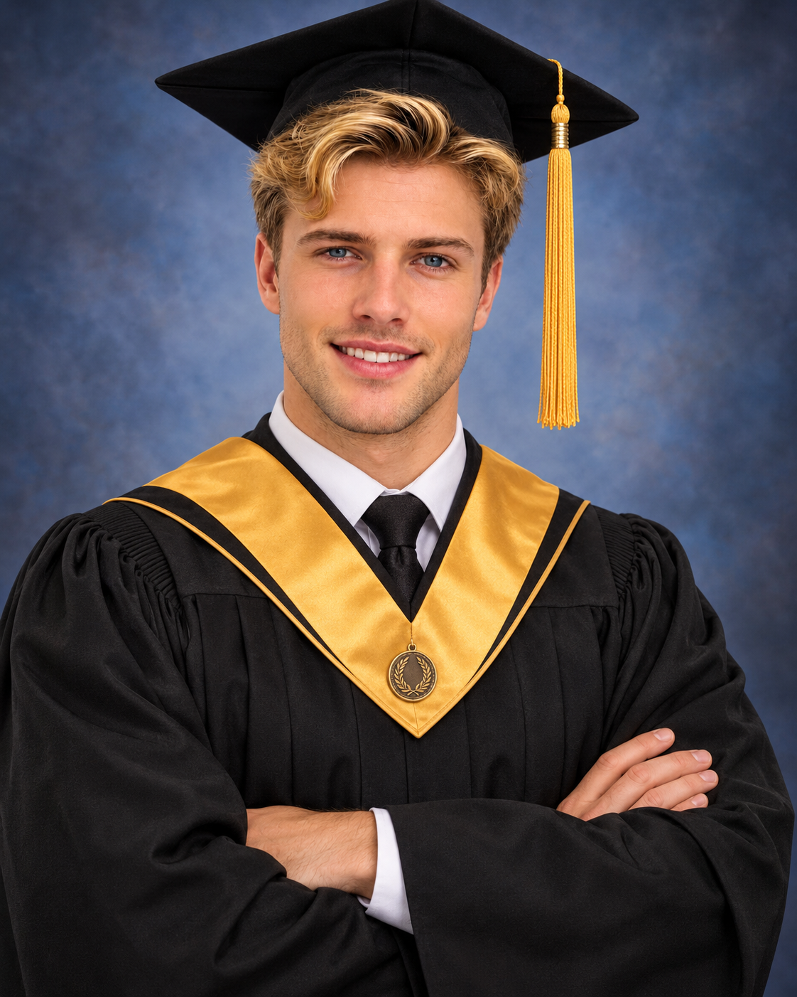 The Graduate - Classic Black & Gold Portrait