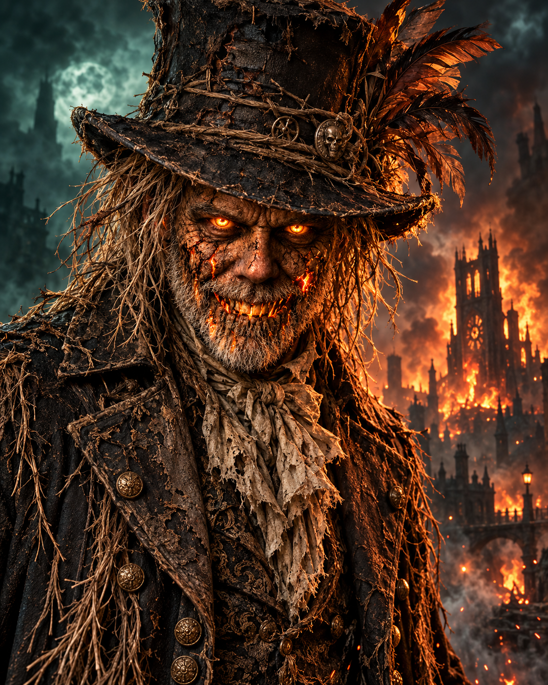 The Ember-Eyed Scarecrow