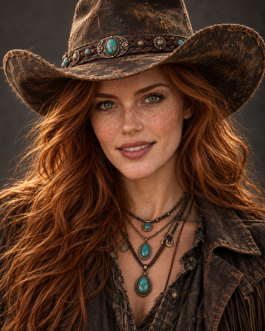 Weathered Turquoise Cowboy