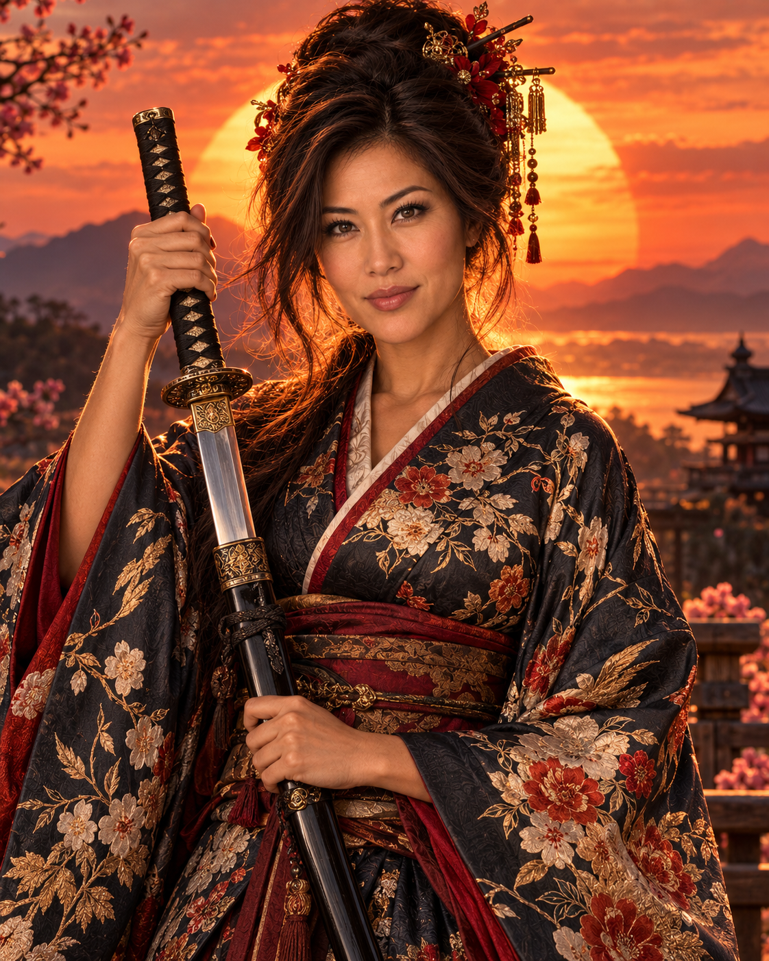 Warrior Beneath the Setting Sun